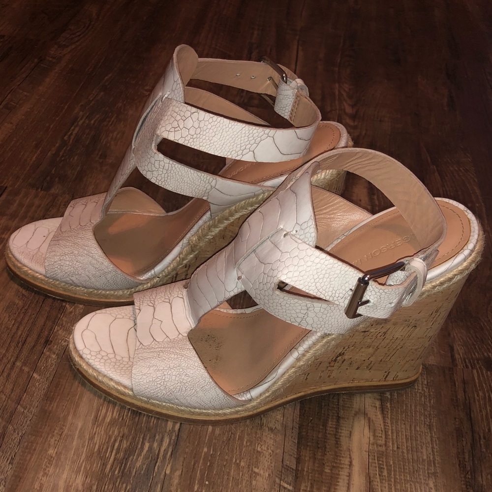 Snakeskin Wedges